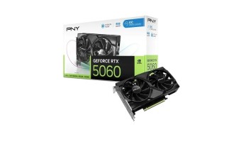 PNY GeForce RTX 5060 8GB OC Dual Fan GDDR7 Graphics Card