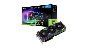 PNY GeForce RTX 5070 Ti Epic-X ARGB OC Triple Fan 16GB GDDR7 Graphic Card