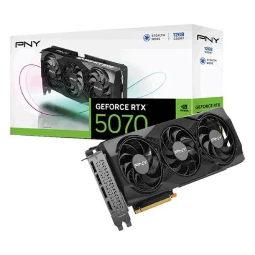 PNY GeForce RTX 5070 Triple Fan 12GB GDDR7 Graphic Card