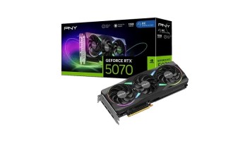 PNY GeForce RTX 5070 ARGB EPIC-X RGB OC Triple Fan 12GB GDDR7 Graphics Card
