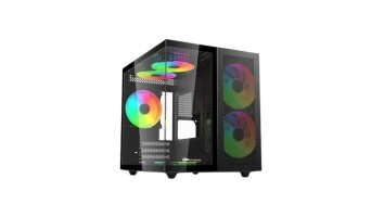  REVENGER DUO DYNAMIC FULL-VIEW MINI-TOWER ATX CASE (BLACK)
