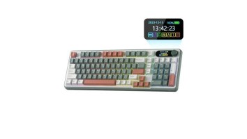 Royal Kludge S98 Tri-Mode Hot-Swappable Chartreuses Switch Mechanical Keyboard With Display