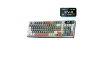 Royal Kludge S98 Tri-Mode Hot-Swappable Chartreuses Switch Mechanical Keyboard With Display