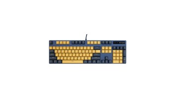 Rapoo V500PRO Yellow-Blue Backlit Gaming Mechanical Keyboard