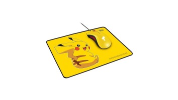 Razer DeathAdder Essential Mouse + Razer Goliathus Speed Pikachu Limited Edition Mat Bundle
