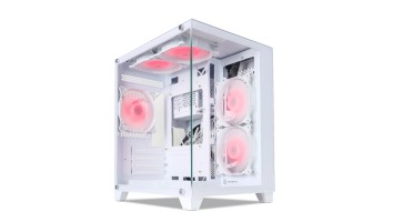 Revenger Base Dynamic Mini 5 ARGB Mid Tower White Micro ATX Gaming Desktop Case (white)