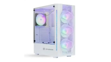 Revenger HAWA Mid Tower ATX RGB Gaming Case White