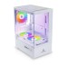 Revenger Ice Cool Mini Micro ATX Gaming Casing Controlled by Switch White