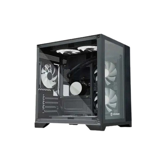  Revenger LEO DYNAMIC Mini Mid Tower ATX Desktop Gaming Case (Black)