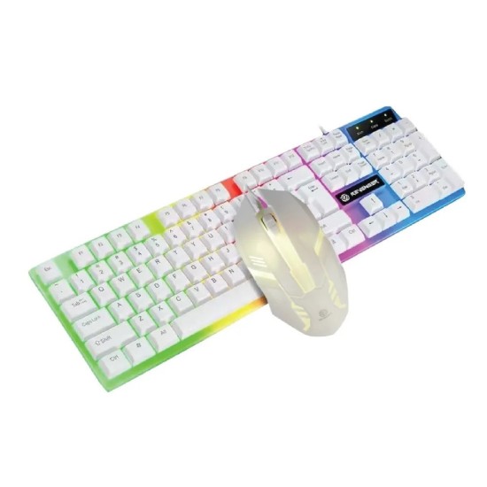 Revenger RKM-24G Suspension Seven Colour Light Game Set WH Keyboard & Mouse Combo