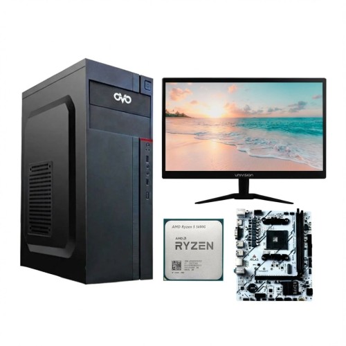 Ryzen 5 5600G Budget Gaming PC With 19 Inch Monitor