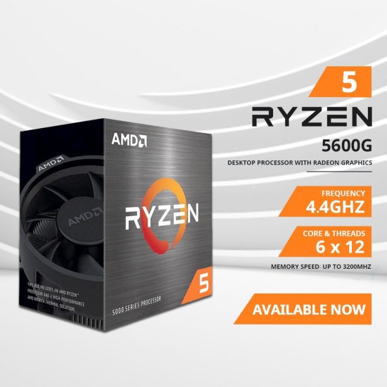 AMD Ryzen 5 5600G AM4 Desktop Processor ( Bundle With PC) 