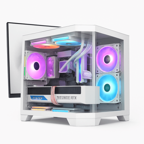 Ryzen 7 5700X Gaming PC Ft 8GB GPU + 22 Inch Monitor