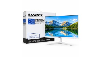 STAREX HT24IPS100 23.8-Inch 100Hz IPS Curved White Monitor