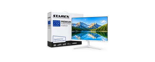 STAREX HT24IPS100 23.8-Inch 100Hz IPS Curved White Monitor