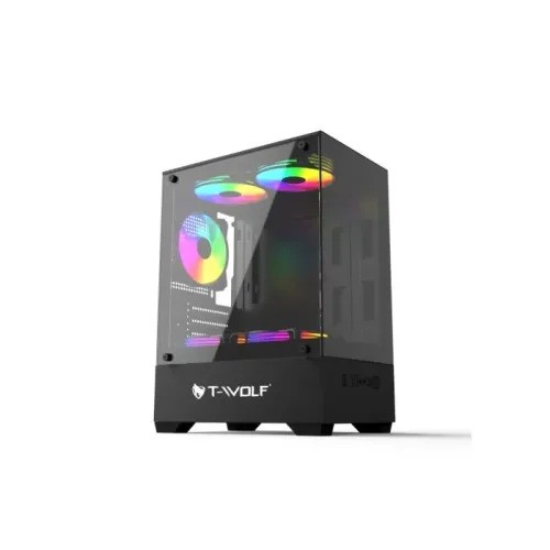 T-Wolf Ice Cooler X5 ARGB M-ATX Mid Tower Gaming Casing