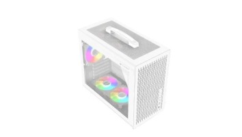 T-Wolf XPLENDER X5 BH ARGB M-ATX Portable Casing White