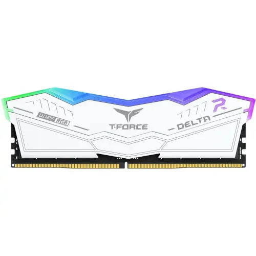 TEAM DELTA White 16GB 6000MHz DDR5 Gaming RGB Desktop RAM