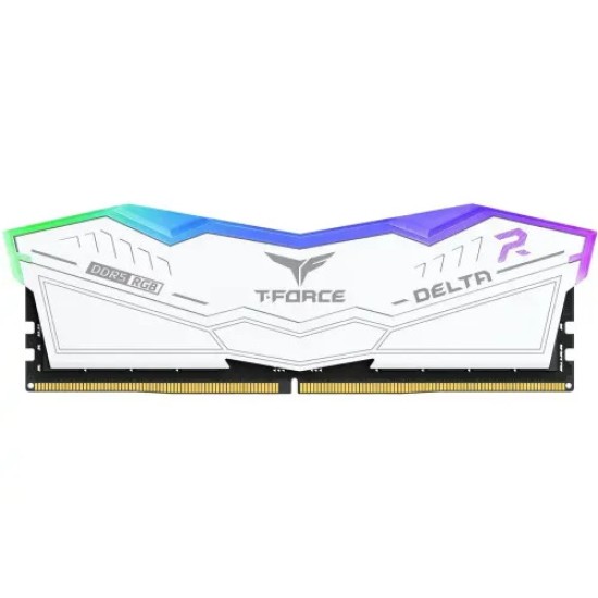 TEAM DELTA White 16GB 6000MHz DDR5 Gaming RGB Desktop RAM