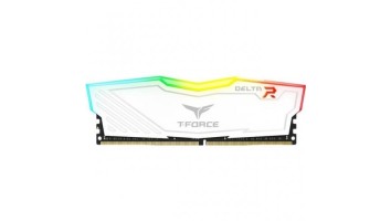 Team T-Force Delta 8GB 3200MHz DDR4 RGB White Desktop Gaming RAM