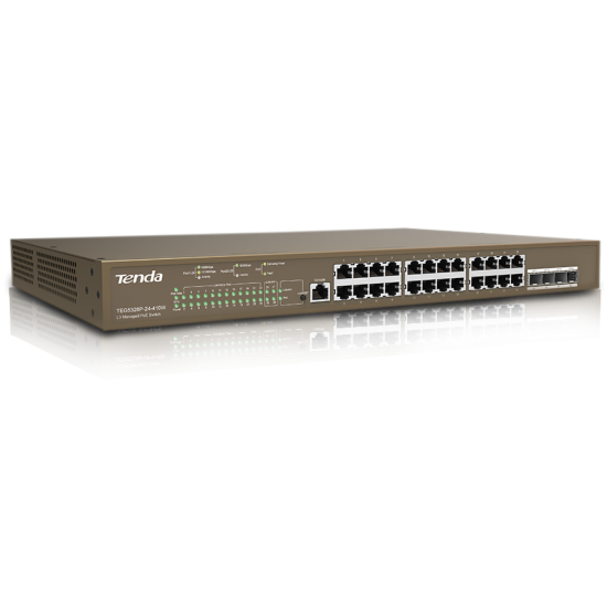 Tenda TEG5328P-24-410W (410W) L3 Managed PoE Switch