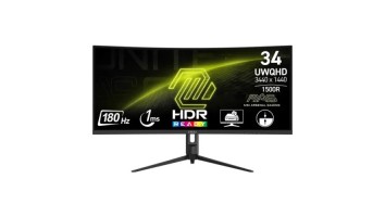 MSI MAG 342CQR E2 34" UWQHD 180Hz VA Curved Gaming Monitor