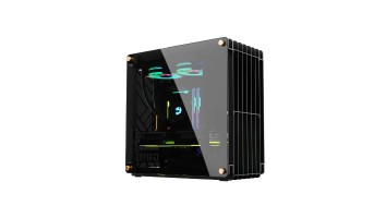Value-Top Grid Black Mloong Series Open-Frame Gaming Case
