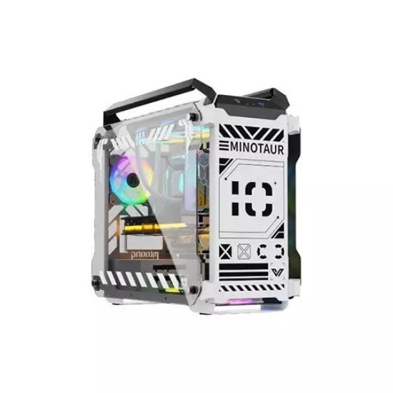 Value-Top Minotaur Mloong Series Open-Frame Gaming Case (White)