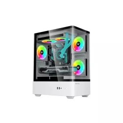 Value-Top NUBIA20F5W Full Tower Micro ATX White Gaming Case