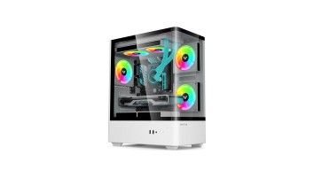 Value-Top NUBIA20F5W Micro ATX Full White Gaming Casing