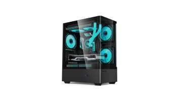 Value-Top NUBIA 20F5-MI Micro ATX Gaming Casing with 5 Infinite Mirror ARGB Fan