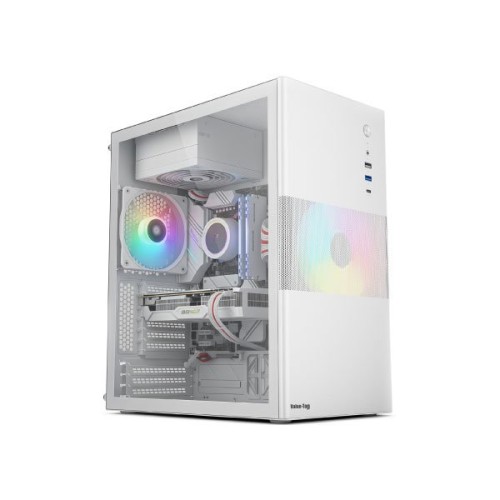Value-Top T863W Full White Micro ATX Case with 200w PSU
