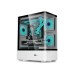 Value-top NUBIA 20F5W-MI Micro ATX Full White Gaming Casing with 5 Infinite Mirror ARGB Fan