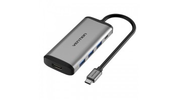 Vention CNBHB Type-C to HDMI to USB3.0 PD Converter