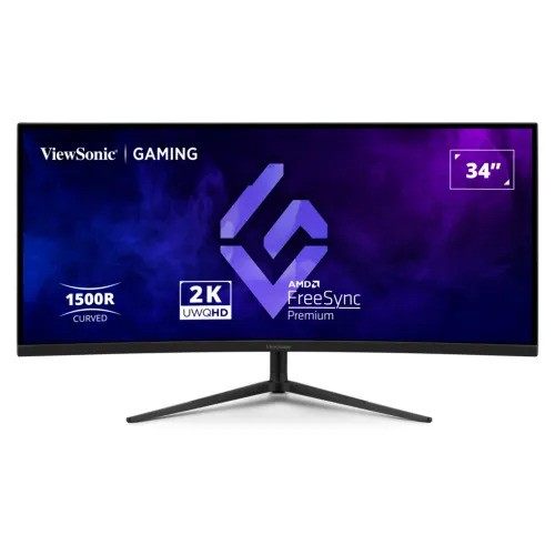 ViewSonic VX3418C-2K 34" 2K UWQHD 180Hz Curved Gaming Monitor
