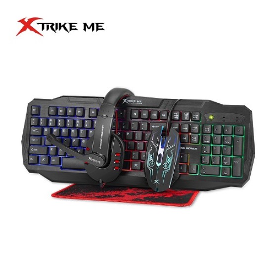 Xtrike Me CM-406 Gaming Keyboard, Mouse, Mousepad & Headset Combo