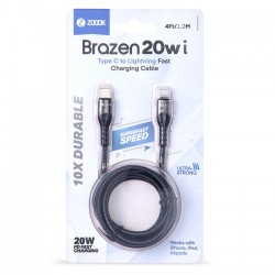 ZOOOK Brazen 20w i USB Type-C to Lightning Fast Charging Cable