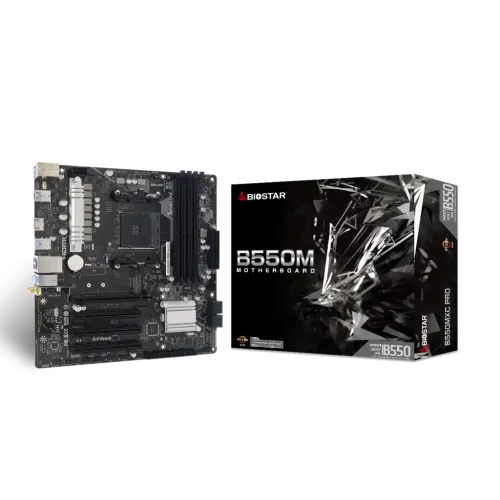 BIOSTAR B550MXC PRO DDR4 AMD AM4 Micro ATX Motherboard
