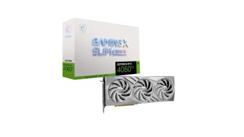 MSI GeForce RTX 4060 Ti GAMING X SLIM WHITE 16GB GDDR6 Graphics Card