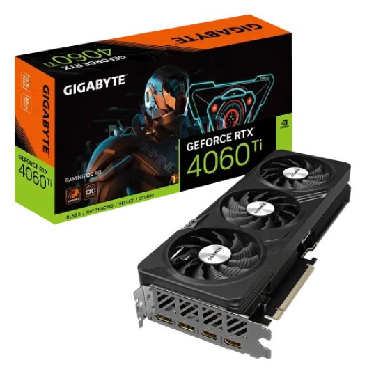 GIGABYTE GeForce RTX 4060 Ti GAMING OC 8G GDDR6 Graphics Card