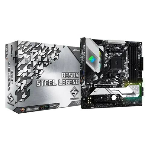 ASRock B550M Steel Legend AMD AM4 Micro-ATX Motherboard
