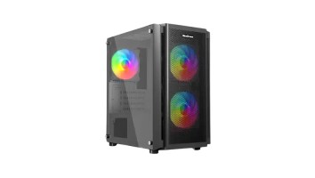 MaxGreen 5510-Mesh Mini-Tower ARGB M-ATX Gaming Case