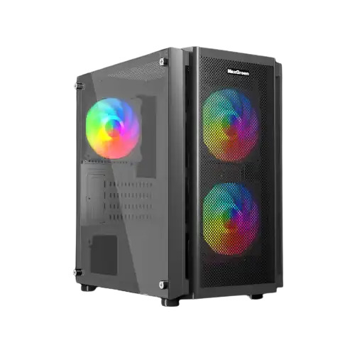 MaxGreen 5510-Mesh Mini-Tower ARGB M-ATX Gaming Case