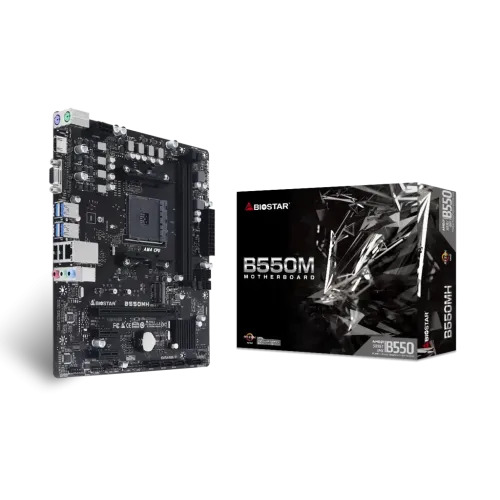 BIOSTAR B550MH DDR4 AMD AM4 Micro ATX Motherboard