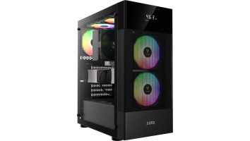 Gamdias AURA GC5 Digital Display Mesh RGB Mid-Tower ATX Gaming Casing