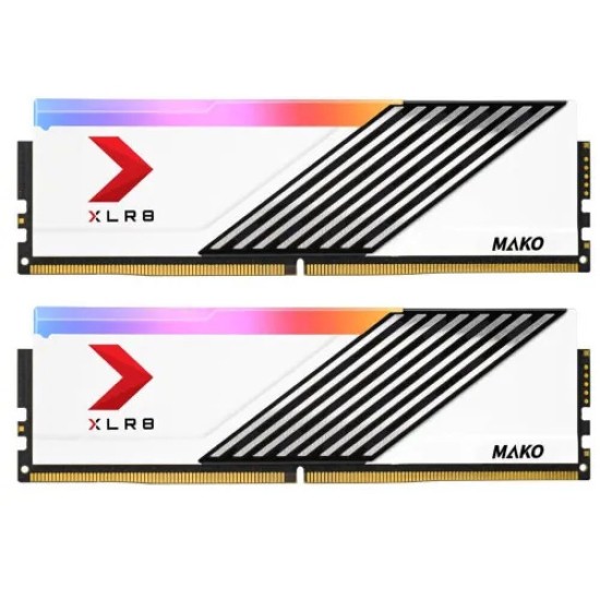 PNY XLR8 Gaming MAKO 16GB DDR5 6000MHz Desktop RAM White