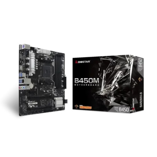 BIOSTAR B450MX-S DDR4 AMD AM4 Micro ATX Motherboard