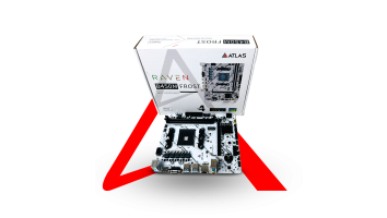 ATLAS RAVEN B450M Frost – Micro-ATX AM4 Motherboard