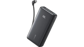 Anker Zolo 20000mAh 22.5W Power Bank with Built-in Type-C Cable