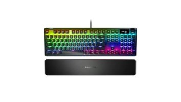 Steelseries Apex 7 RGB Blue Switch Mechanical Gaming Keyboard With Magnetic Wrist Rest